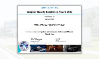 Waupaca Foundry earns GM award